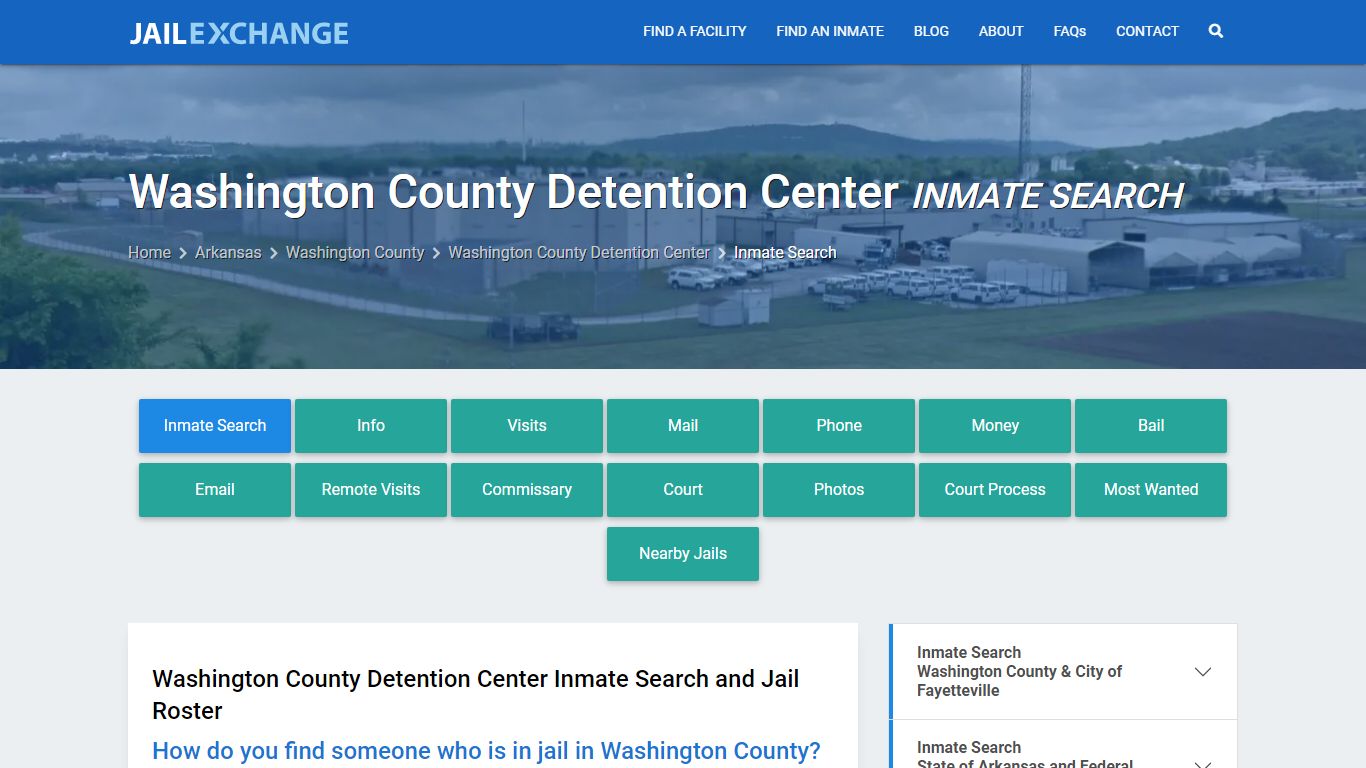 Washington County Detention Center Inmate Search - Jail Exchange